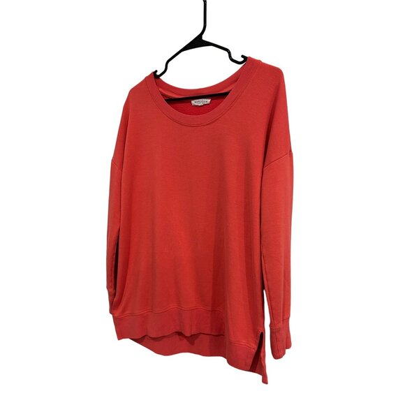 Workshop Republic Clothing Red Long Sleeve Sweatshirt Women's Size L - Picture 3 of 10